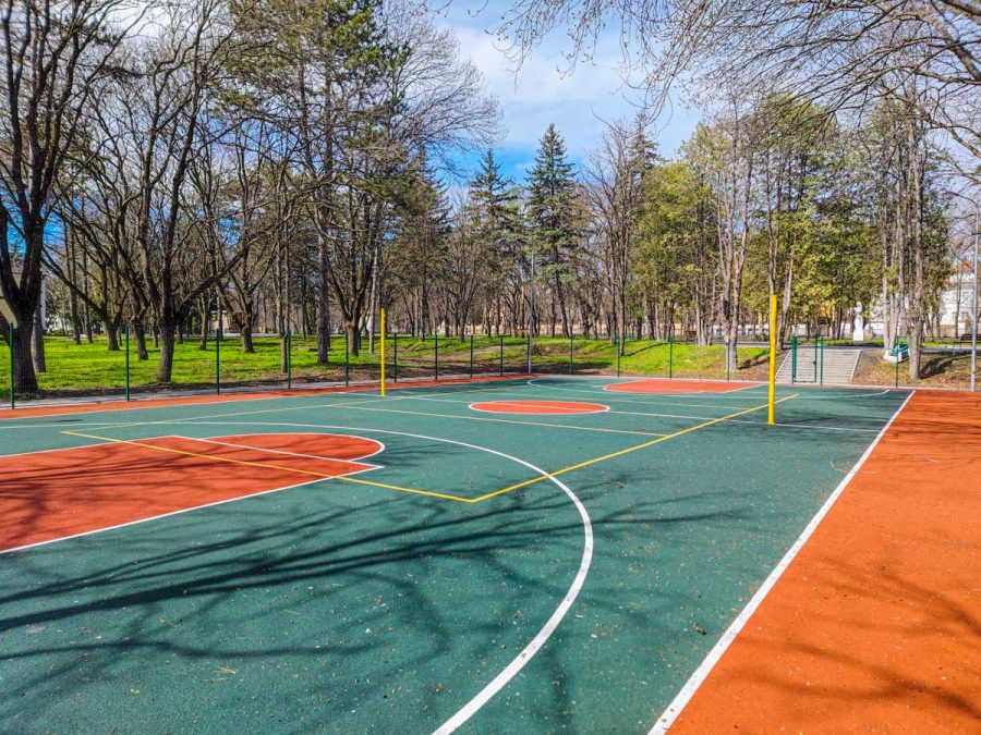 Спортивная площадка в санатории им.И.М.Сеченова в городе Ессентуки - фотография